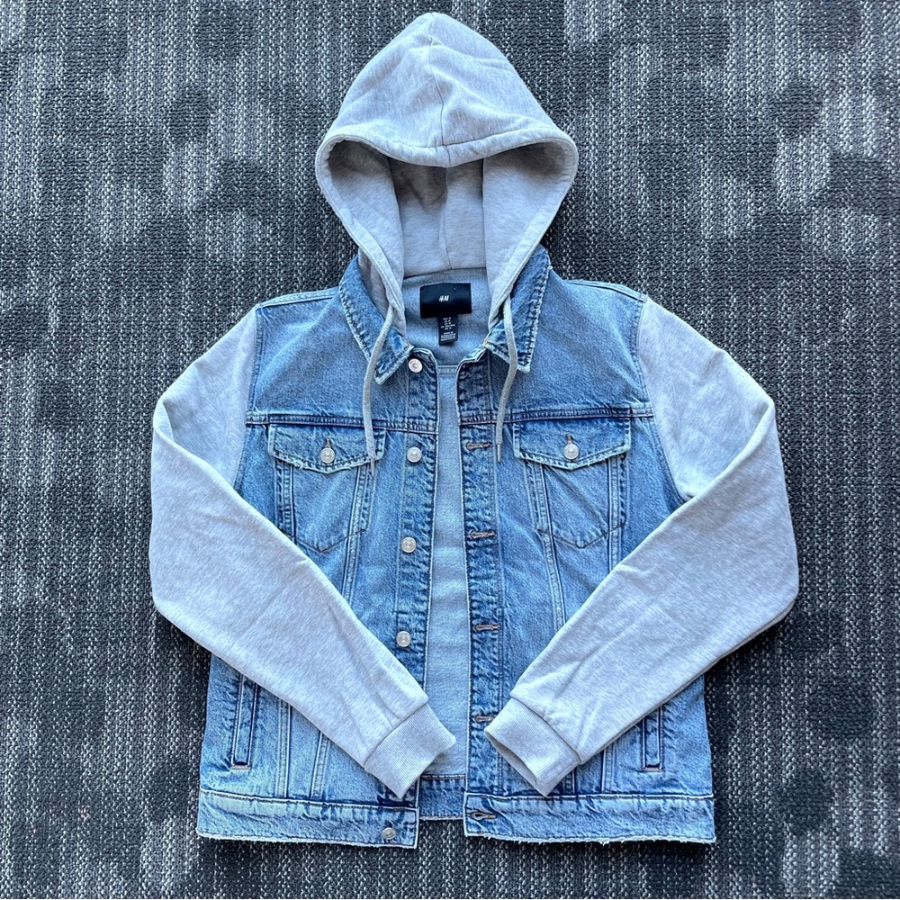 H&M Hybrid Hoodie Trucker Jacket